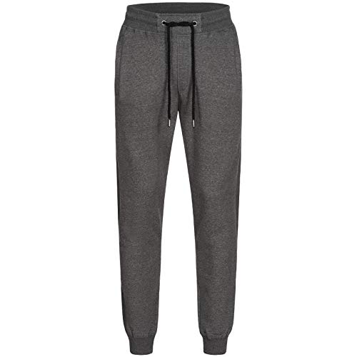 Lonsdale Herren Jogginghose Lanivet, Farbe:Marl Anthracite, Größe:2XL von Lonsdale