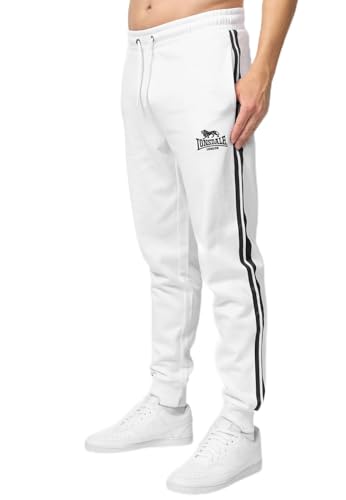 Lonsdale Herren Jogginghose Normale Passform FOINDLE White/Black 3XL von Lonsdale