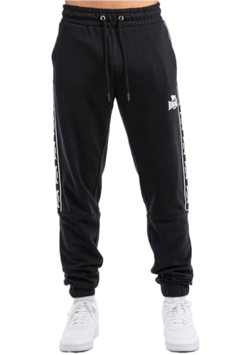 Lonsdale Herren Jogginghose Normale Passform GRUTNESS, Black/White, 3XL, 117562 von Lonsdale