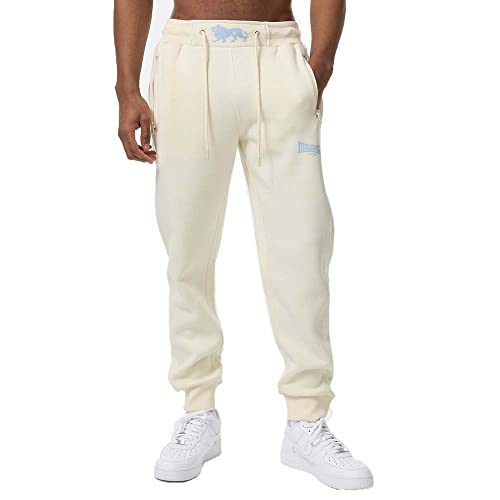 Lonsdale Herren Jogginghose Normale Passform KILMORACK Beige/Blue L 117385 von Lonsdale
