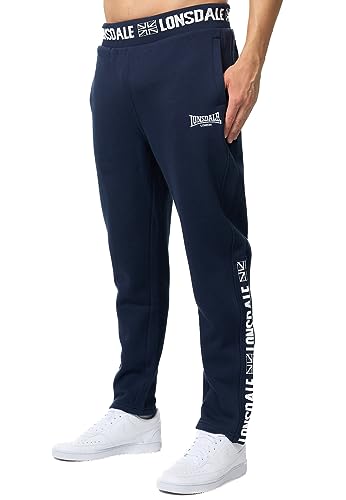 Lonsdale Herren Jogginghose Normale Passform RIVERSTON Navy/White L, 117480 von Lonsdale