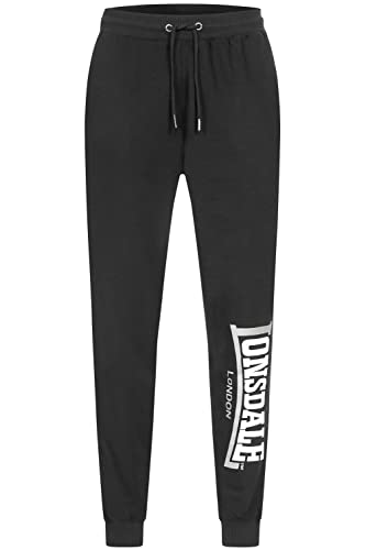 Lonsdale Herren Jogginghose Normale Passform WOOPERTON Black/White/Grey 3XL 117438 von Lonsdale