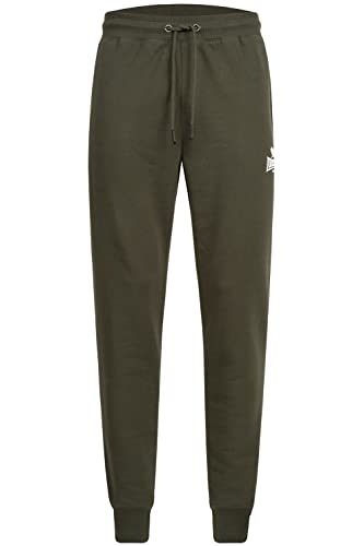 Lonsdale Herren Jogginghose Pilsdon, Farbe:Olive/White, Größe:L von Lonsdale