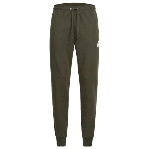 Lonsdale Herren Jogginghose Pilsdon, Farbe:Olive/White, Größe:L von Lonsdale