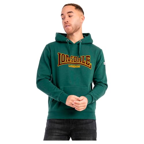 Lonsdale Herren Kapuzensweatshirt schmale Passform Hooded Classic LL002, Bottle Green, L Lonsdale Herren Kapuzensweatshirt schmale Passform Hooded Classic LL002, Bottle Green, L von Lonsdale