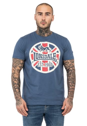 Lonsdale Herren LUNKLET T-Shrit, Navy/Ecru/Red, M von Lonsdale