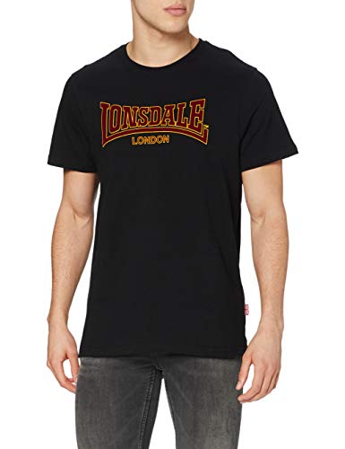 Lonsdale Herren T-shirt Classic Slimfit Langarmshirt, Schwarz, L EU von Lonsdale