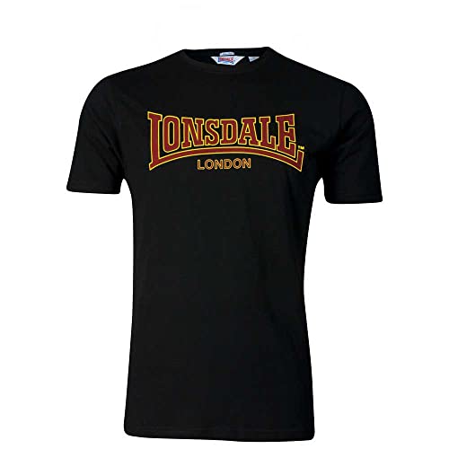 Lonsdale Herren T-Shirt schmale Passform CLASSIC, Schwarz, XL von Lonsdale