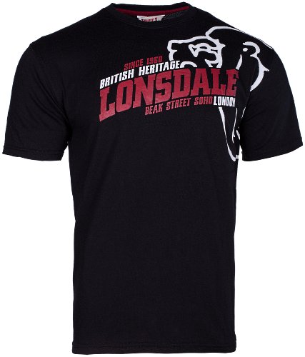 Lonsdale Herren Langarmshirt T-Shirt Trägerhemd Walkey schwarz (Schwarz) Small von Lonsdale