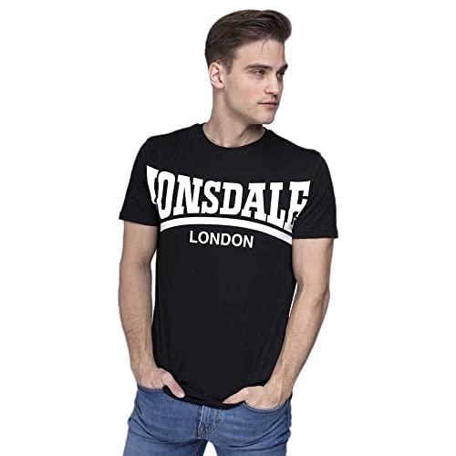 Lonsdale Herren Langarmshirt T-Shirt York schwarz (schwarz) XX-Large von Lonsdale