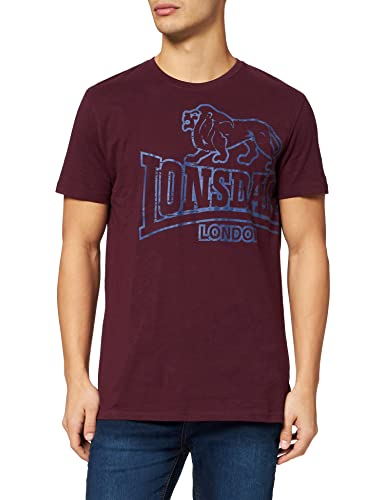 Lonsdale Herren Langsett Hemd, Vintage Oxblood, XL von Lonsdale