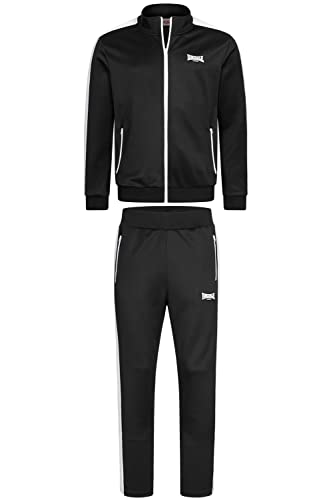 Lonsdale Herren MANHAY Tracksuit, Black/White, XL von Lonsdale