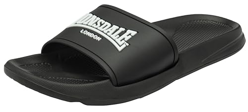 Lonsdale Herren Naples Schiebe-Sandalen, schwarz/weiß, 47 EU Lonsdale Herren Naples Schiebe-Sandalen, schwarz/weiß, 47 EU von Lonsdale