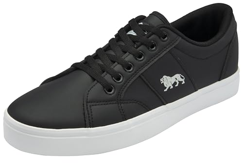 Lonsdale Herren Newsham Sneaker, Schwarzgraues Polyurethan, 43 EU von Lonsdale