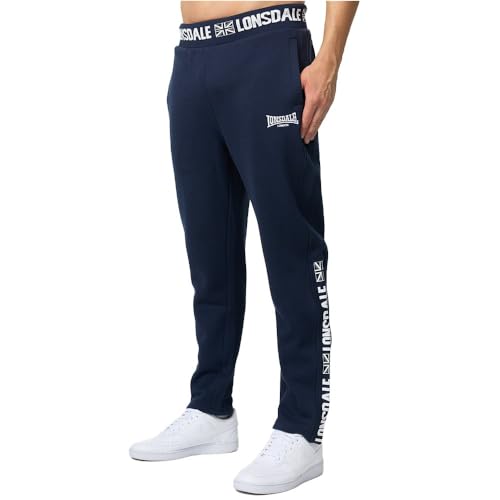 Lonsdale Herren RIVERSTON Jogginghose, Navy/White, S von Lonsdale