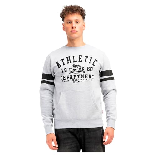 Lonsdale London Glespin Männer Sweatshirt grau meliert XXL von Lonsdale
