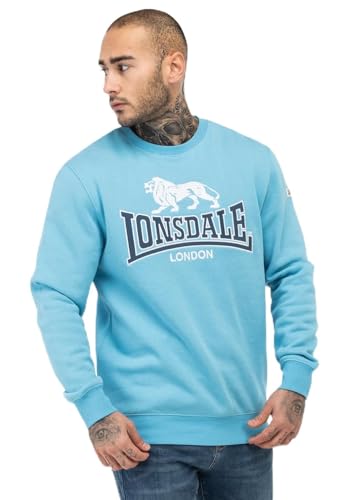 Lonsdale Herren Rundhals Sweatshirt Normale Passform LAWINS Blue/White/Navy L von Lonsdale