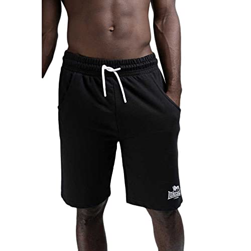 Lonsdale Herren Shorts Normale Passform Coventry, Black/White S, 113699 von Lonsdale