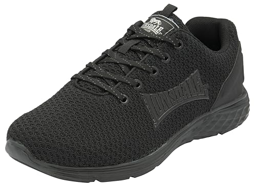 Lonsdale Herren Silwick Straen-Laufschuh, schwarz Uni, 45.5 EU von Lonsdale