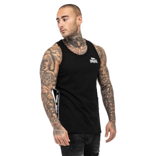 Lonsdale Herren CLOUSTA Singlet, Black/White, XXL Lonsdale Herren CLOUSTA Singlet, Black/White, XXL von Lonsdale