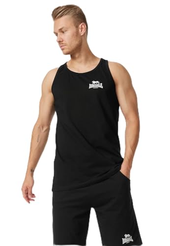 Lonsdale Men's Dolton T-Shirt, Black/White, L von Lonsdale