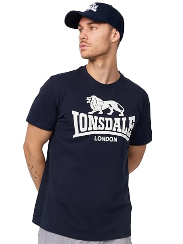 Lonsdale Herren T-Shirt Logo blau (marineblau) Large von Lonsdale