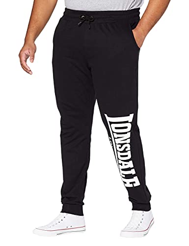 Lonsdale Herren Sporthose Jogginghose Logo Large schwarz (Black) Small von Lonsdale