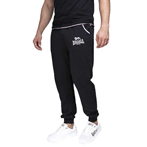 Lonsdale Herren Jogginghose Two Tones Sporthose, Schwarz, L EU von Lonsdale