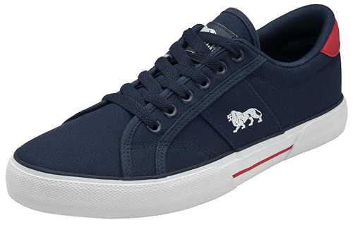 Lonsdale Herren Stanwick Sneaker, Marineblau, Weiß, Rot, 47 EU von Lonsdale