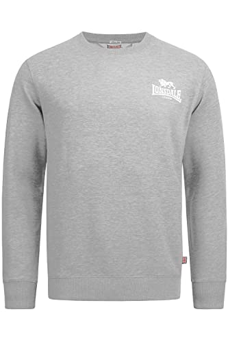 Lonsdale Herren Sweatshirt Longridge, Farbe:Marl Grey, Größe:L von Lonsdale