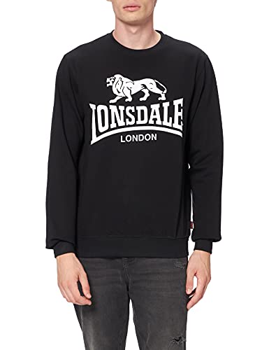 Lonsdale Herren Men Crewneck Gosport Sweatshirt, Schwarz, L EU von Lonsdale