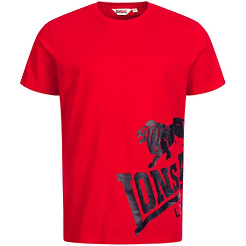 Lonsdale Herren T-Shirt Dereham, Farbe:red, Größe:2XL von Lonsdale