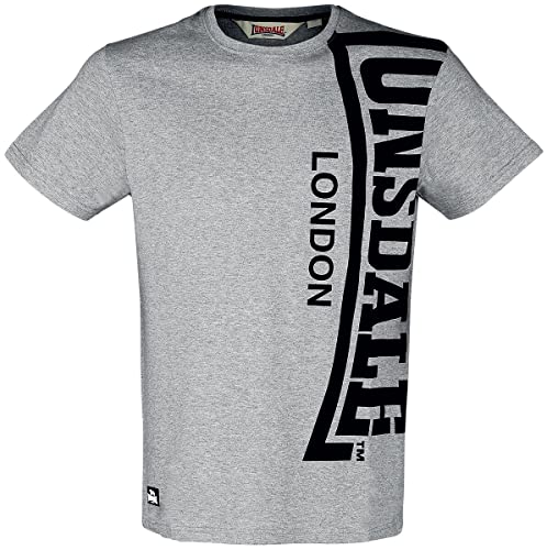 Lonsdale Men's HOLYROOD T-Shirt, Marl Grey/Black, XXL Lonsdale Men's HOLYROOD T-Shirt, Marl Grey/Black, XXL von Lonsdale