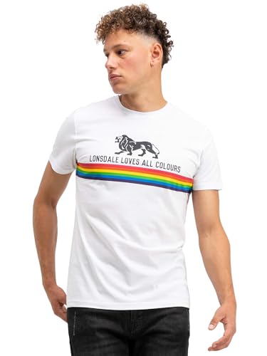 Lonsdale Men's Nelson T-Shirt, White, XS Lonsdale Men's Nelson T-Shirt, White, XS von Lonsdale