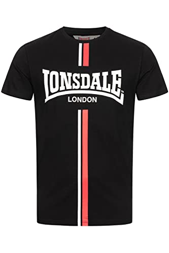 Lonsdale Herren T-Shirt Normale Passform ALTANDHU Black/White/Red XL 117350 von Lonsdale