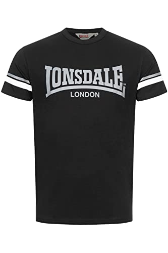 Lonsdale Herren T-Shirt Normale Passform CREICH Black/White/Grey S 117363 von Lonsdale