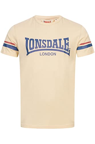 Lonsdale Herren T-Shirt Normale Passform CREICH Sand/Navy/Red 3XL 117363 von Lonsdale