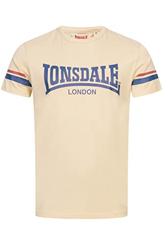 Lonsdale Herren T-Shirt Normale Passform CREICH Sand/Navy/Red S 117363 von Lonsdale