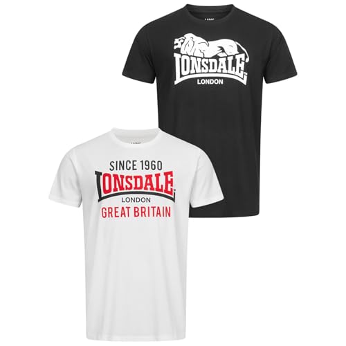 Lonsdale Herren T-Shirt Normale Passform Doppelpack COLLESSIE Black/White 5XL 117431 Lonsdale Herren T-Shirt Normale Passform Doppelpack COLLESSIE Black/White 5XL 117431 von Lonsdale
