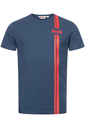 Lonsdale Herren T-Shirt Normale Passform INVERBROOM Navy/Red M 117367 von Lonsdale