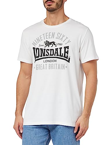 Lonsdale Herren T-Shirt Normale Passform KILCHOAN Black/Red/White L 117347 von Lonsdale