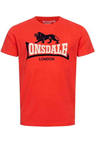 Lonsdale Herren T-Shirt Normale Passform LUBCROY Red/Navy/Sand 3XL 117365 von Lonsdale