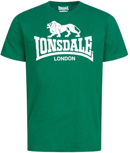 Lonsdale Herren T-Shirt Normale Passform Logo Bottle Green XS Lonsdale Herren T-Shirt Normale Passform Logo Bottle Green XS von Lonsdale