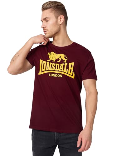 Lonsdale Herren Logo T-Shirt, Vintage Oxblood, XS EU Lonsdale Herren Logo T-Shirt, Vintage Oxblood, XS EU von Lonsdale