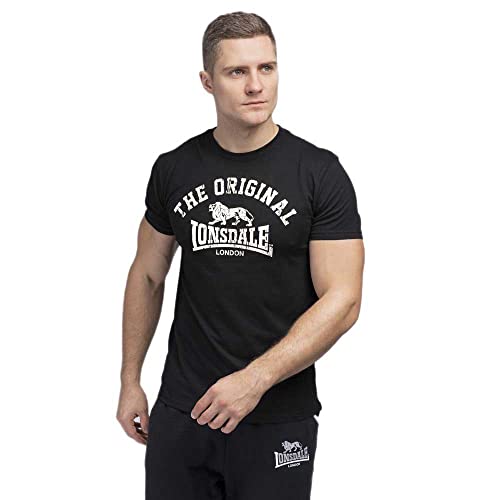 Lonsdale Herren ORIGINAL T-Shirt, Schwarz, 3XL von Lonsdale