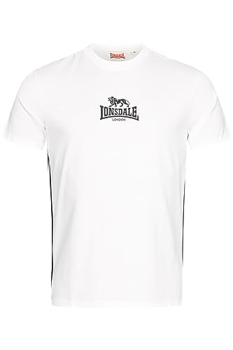 Lonsdale Herren T-Shirt SHEGRA, Farbe:White/Black, Größe:2XL von Lonsdale