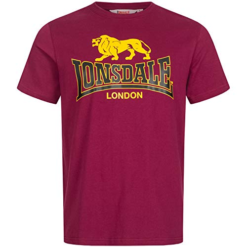 Lonsdale Herren T-Shirt Taverham, Größe:S, Farbe:Oxblood von Lonsdale