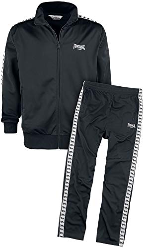 Lonsdale Herren Trainingsanzug Wyberton, Farbe:Black, Größe:3XL von Lonsdale