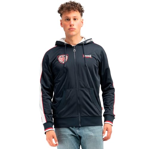 Lonsdale Herren Trainingsjacke mit Kapuze Normale Passform STRATHMORE Navy/White/Red M von Lonsdale