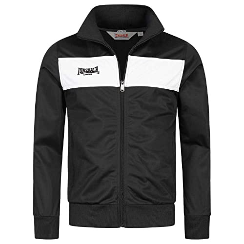 Lonsdale Herren Trainingsjacke schmale Passform ALNWICK, Black/White, 5XXL von Lonsdale